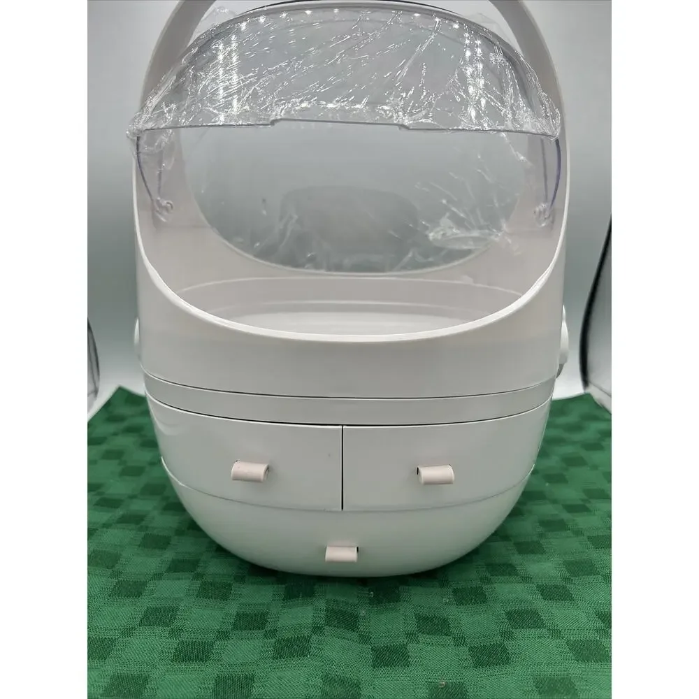 Multi-functional Cosmetic Storage Box, Dustproof Cosmetics Storage Box 3 Drawers